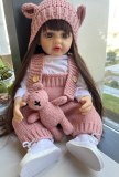 Newborn Full body Silicone Vinyl Reborn Lifelike Toddler Stand Girl Doll Princess With...