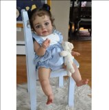 New Listing Reborn Baby Dolls Cute Toddler Girl with Hand Implanted Hair