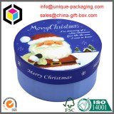 Round Shape Cardboard Christmas Paper Gift Box
