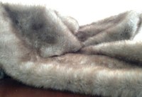 Warm Faux Fur throw blanket