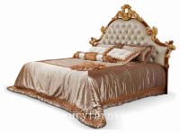 Beds classic bed king bed royal luxury bed solid wood bed supplier Italy style FB-138