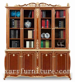Book cases Book cabinet solid wood book shelf chia supplier Italy Style FBS-138