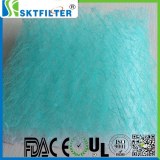 Green and White air filter cotton for spray booth air filter