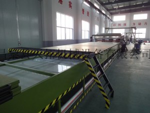 FRP gel coat flat sheet production line