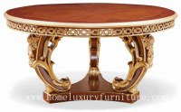 Wood round dining table french dining table round dining table antique dining table FT...