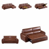Folding Sofa Bed Modern Minimalist Functional Corner Combination Leather Art Living Roo...