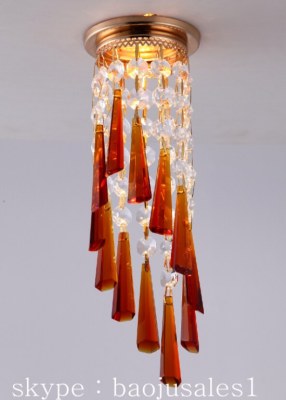 Modern ceiling crystal pendant light