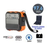 Générateur électrique portable / Station d'énergie Lithium - Série FJ - 97.6Wh - 16 x...