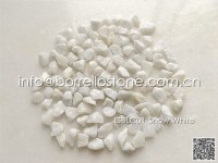 White marble stone gravel