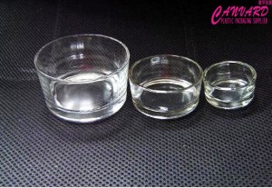 Glass candle cup, glass candle jars