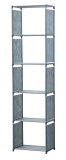 Herzberg Etagère et rack de rangement polyvalent à 5 niveaux - 42x153cm Gris