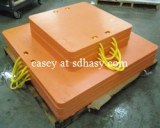 Any size rigid plastic HDPE crane leg support pad