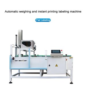 Automatic weighing, printing and labeling machine