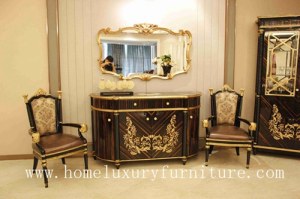 Console table decorations wood console table with mirror Italian style antique wall table