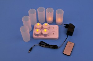 LED rechargeable candle with remote