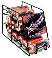 Table Top Advertising Soft Drinks 2-Tier Iron Wire 10 Bottles Soda Can Dispenser Rack