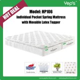 3 in 1 Luxury Individual Pocket Spring Mattress with Movable Latex Topper
