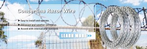 Concertina Coil Manufacturer, Triple Strand Concertina Wire Fence