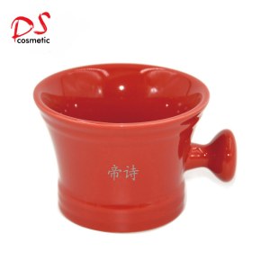 Wholesale custom wet soap shaving mug with handle