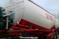 30 40 50 60 m3 Cbm dry bulk powder Cement Tanker Trailer with Q235 material
