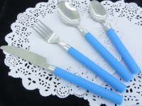 24pcs stainless steel flatware with PP handle