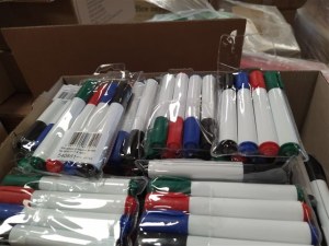 Lot of branded pens and various office supplies