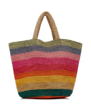 Raffia crochet bag