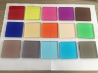 Color transparency EVA film for decorative glass