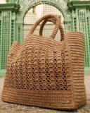 Large raffia tote