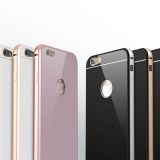 Iphone 6 S Cadre en aluminium Plastique en verre tempéré Couverture arrière Téléphone