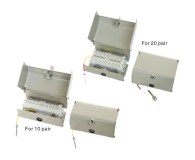 Metal indoor network distribution box 10 pair 20 pair key locking type