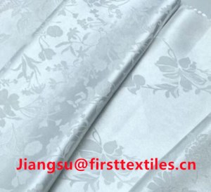 Jacquard satin fabric. polyester jacquard fabric.Flower satin fabric.