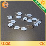 China factory directly wholesale custom silver metal jewelry tags