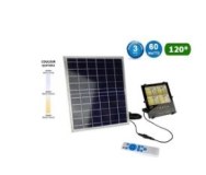 Projecteur LED solaire - Série AJUST - Couleur éclairage AJUSTABLE - 60 Watts - 5400 Lu...
