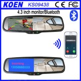 Wholesale Bluetooth Rearview mirror Hnadsfree Phone Call Car Kit For Auto Renerse