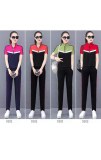 Monisa lady sports leisure colorful suit with long trousers in summer