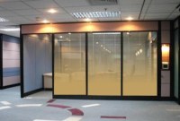 Gradient change glass partition glass