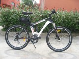 Electric bicycle, Zoom alloy suspension fork, Textro disc brake, 7s shimano