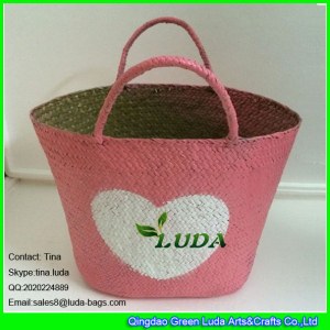 Women straw handbag, fashion handmade beach straw bags