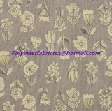 Linen printed fabric. linen rayon printed fabric 54/55