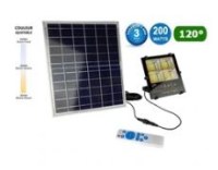 Projecteur LED solaire - Série AJUST - Couleur éclairage AJUSTABLE - 200 Watts - 18 000...
