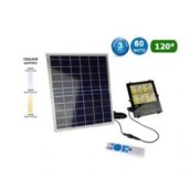 Projecteur LED solaire - Série AJUST - Couleur éclairage AJUSTABLE - 60 Watts - 5400 Lu...