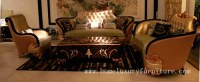 Leather sofa with fabric seat cushion living room sofa sets coffee table luxury furniture