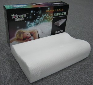 Memory foam Pillow contour shape, Memory foam neck Pillow