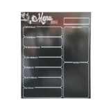 Memo and Calendar Magnetic Refrigerator Black Dry Erase Board