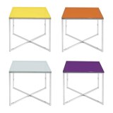 ROUND OR SQUARE SIDE TABLE VARIOUS COLORS