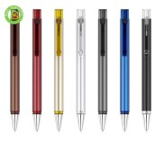 Quality laser logo promotional click metal ballpoint pen