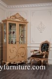 Glass cabinet classical storage cabinet wooden cabinets Sideboards dining furniture AP...