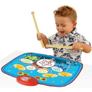 Mini Drum Kit Mat, 55 x 43 cm, Play Mode & Demo Mode