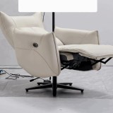 Modern Minimalist Study Electric Single Sofa Multifunctional Comfortable Reclining Leat...